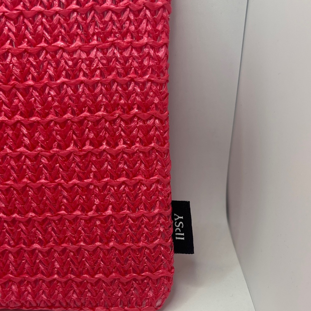 Ipsy Stylish Hot Pink Clutch Bag/Make Up Bag.  New - Picture 3 of 4